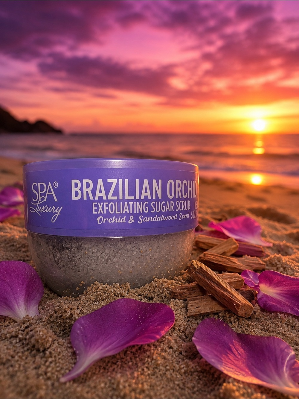 NWT Viral SPA Luxury Brazilian Orchid & Sandalwood Exfoliating Sugar Scrub